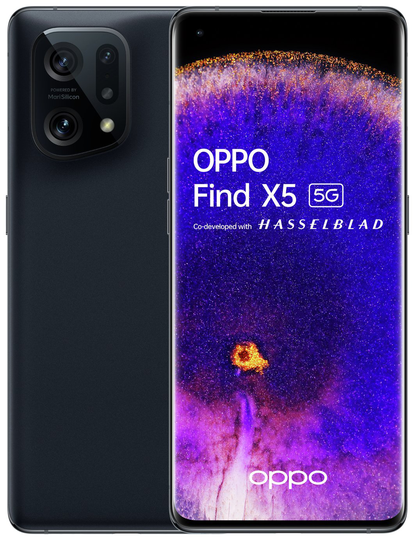 SIM Free OPPO Find X5 5G 256GB Mobile Phone - Black