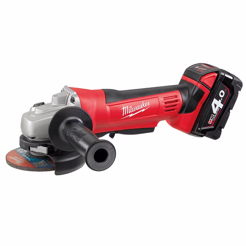 Milwaukee Power Tools HD18 AG-402 Angle Grinder 115mm 18V 2 x 4.0Ah Li-ion MILHD