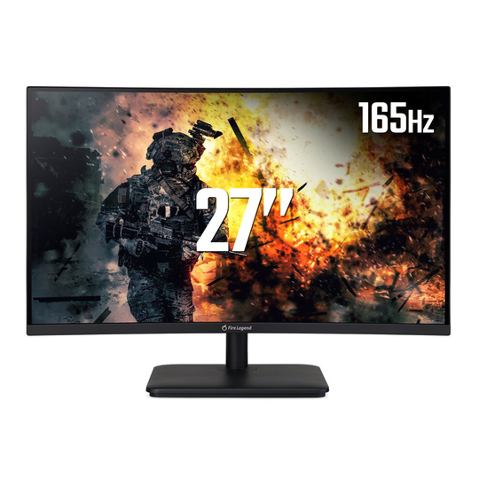 Acer AOpen 27HC5RPbiipx 27 Inch Full HD Curved Monitor (VA Panel, FreeSync, 165 Hz, 5 ms, DP, HDMI, Black)