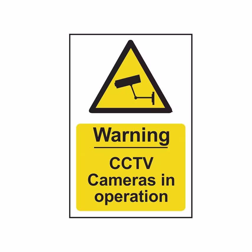 Scan Warning CCTV Cameras in Operation - PVC 200 x 300mm SCA1311