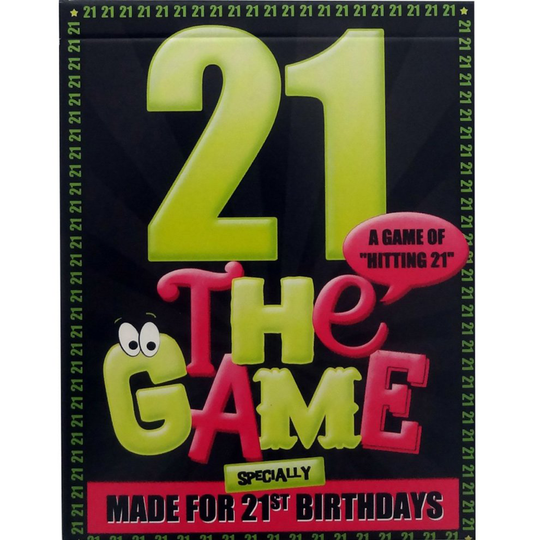 The 21st Birthday Game - novelty gift or present idea for anyone turning 21. Wrapping paper included.