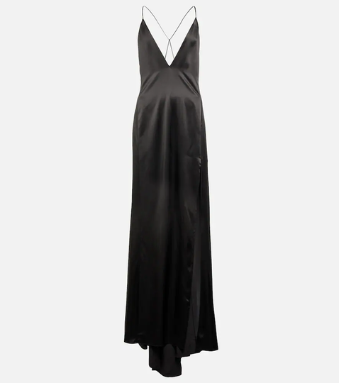 Silk gown