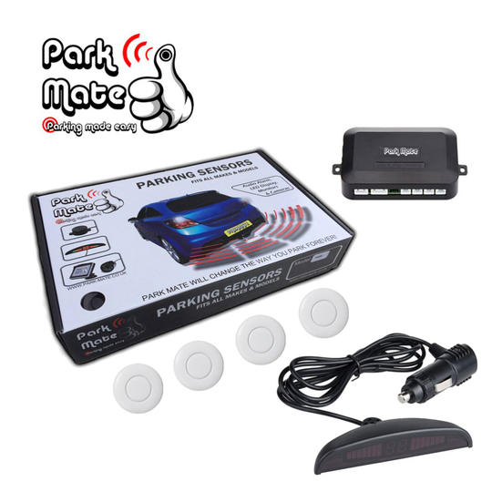 (White) Park Mate Rear Parking Sensors Wireless LED Display PM225