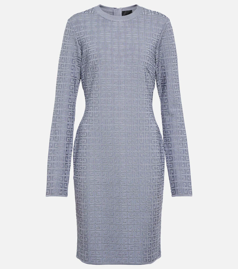4G jacquard knit minidress