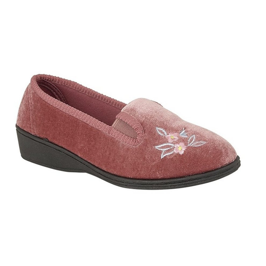 (8 UK, Heather) Sleepers Womens/Ladies Gina Full Gusset Slippers