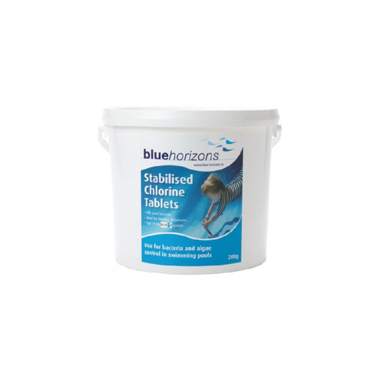 Blue Horizons - 200g STABILISED Chlorine Tablets 1 X 2kg SLOW RELEASE