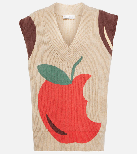 Sleeveless wool sweater