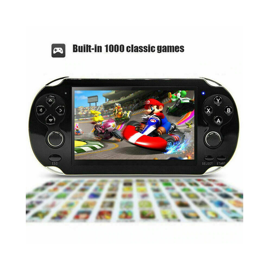 (X9 5.1'' Black) Handheld Game Console Player Portable Video Game Consoles Christmas Gift