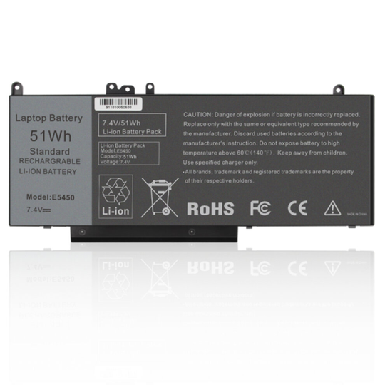 FUTUREBATT Laptop Battery for Dell Latitude E5550 E5450 E5250 15.6" G5M10 0WYJC2 8V5GX WYJC2 1KY05 7.4V 51WH