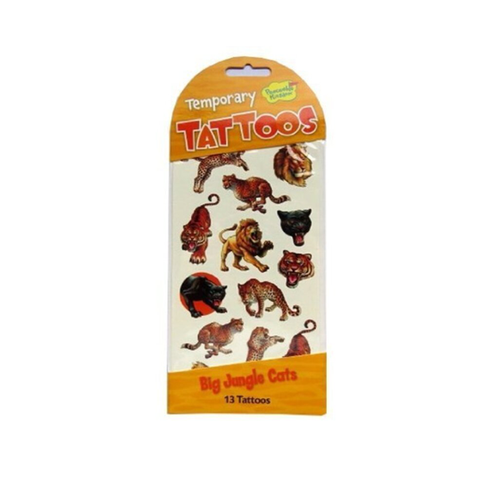 Peaceable Kingdom Temporary Play Tattoos - Big Jungle Cats