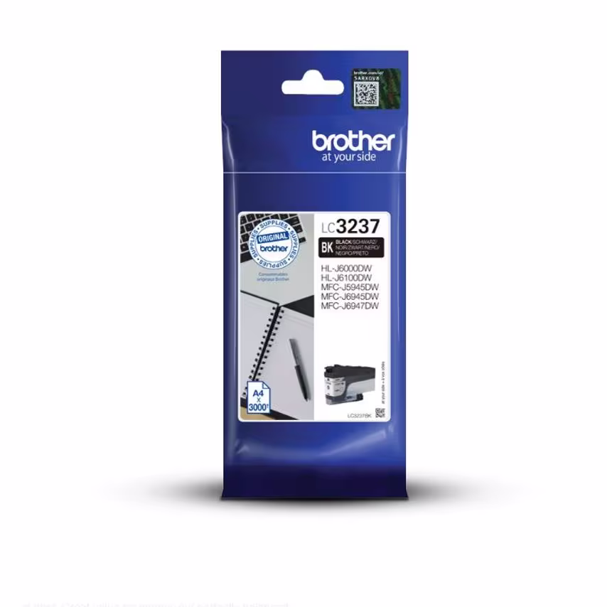 Brother Black Ink Cartridge 65ml - LC3237BK