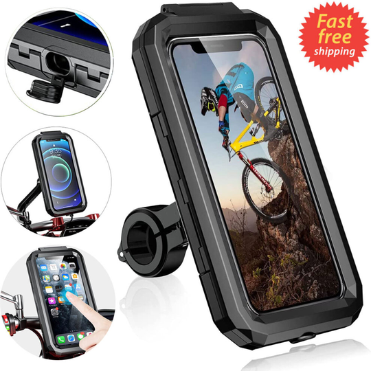 360° Motorbike Bike Bicycle Waterproof Mobile Phone Case Mount Holder