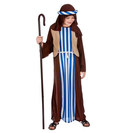 (Small) Kids Nativity Joseph Shepherd Costume | Christmas