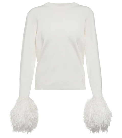 Ribbed-knit sweater