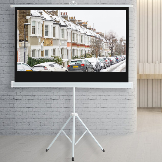 (100 in) Tripod Screen Stand Projector Display HD Cinema Home School