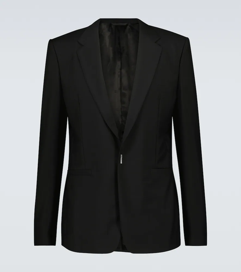 Slim-fit wool and mohair blazer