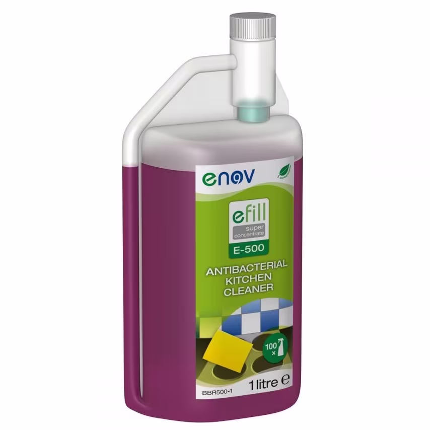 eFill E-500 Bactericidal Kitchen Cleaner Super Concentrate 6 x 1 Litre