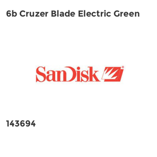 Sandisk 6b Cruzer Blade Electric Green