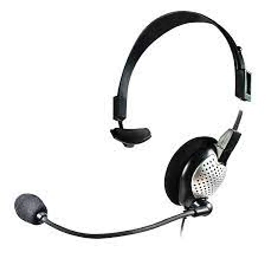Andrea Communications NC-181VM Monaural Headset and with Volume/Mute Controls wi