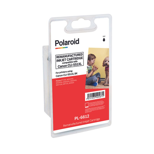 Polaroid CLI-551XL Black Inkjet Cartridge 6443B001-COMP