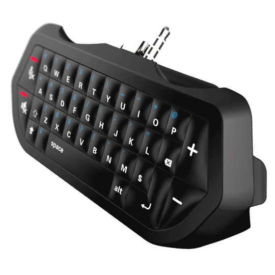 Wireless Chatpad Keyboard (3.5mm Audio Jack) for PlayStation 4 PS4 Controllers