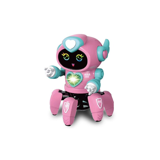 (pink) Dance Music 6 Claws Robot Octopus Spider Robots