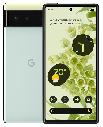 SIM Free Google Pixel 6 5G 128GB Mobile Phone Sorta Seafoam