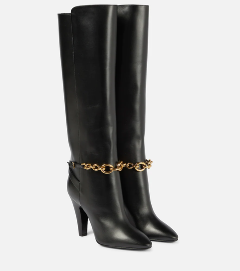 Le Maillon leather knee-high boots