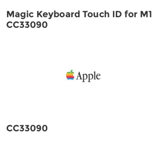 Apple Magic Keyboard Touch ID for M1 CC33090