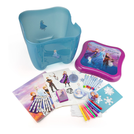 Disney Frozen Ii Children's My Activities 3-In-1 Storage Box With Creative CFRO229