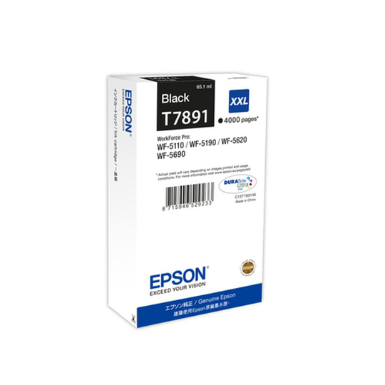 Epson Ink Medium Volume WF-5XXX Ink Cart XXL Black