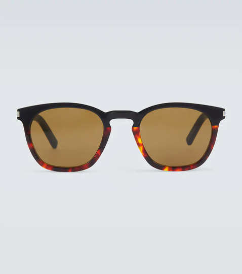 Round acetate sunglasses