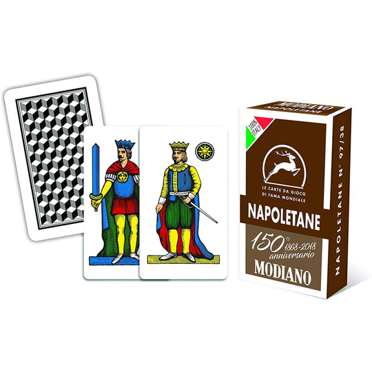 Modiano - 150th Anniversary Playing Cards, Neapolitan Brown, 300082