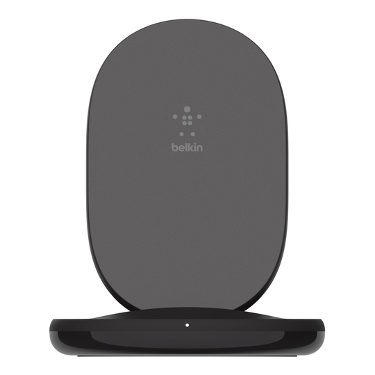 Belkin 15W Qi Wireless Charger Stand with Plug - Black
