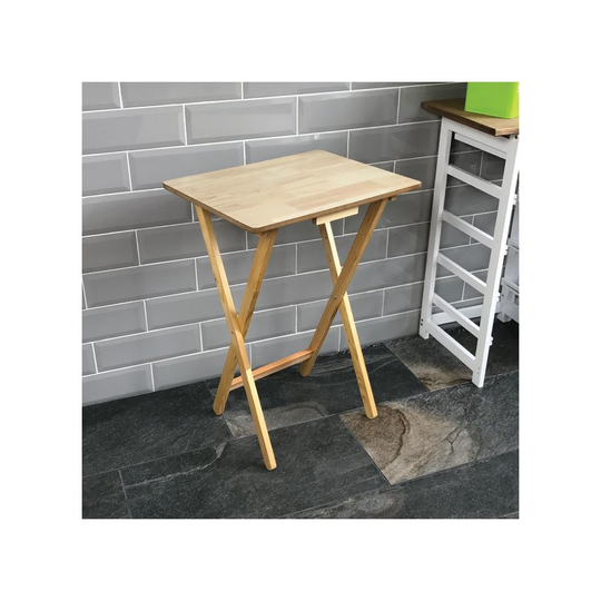 (Natural) Snack Table Folding Side Laptop Desk Portable