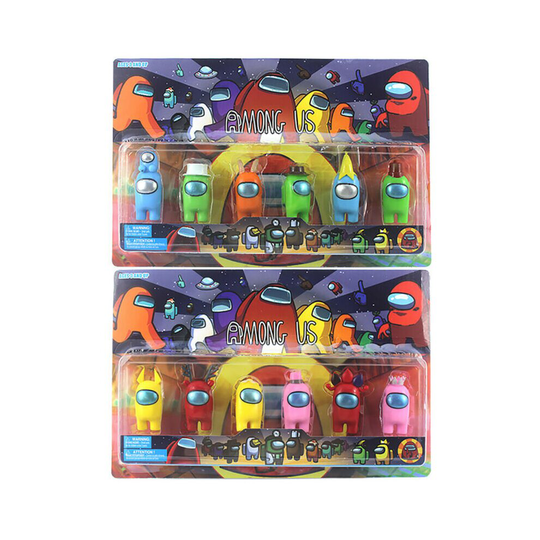 6PCS/Set Among Us Action Figures Collection Plastic Dolls Game Toys