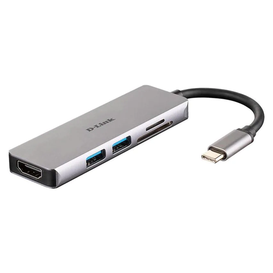 D Link 5in1 USB C Ultra HD 4K Dock with HDMI SD MicroSD Card Reader