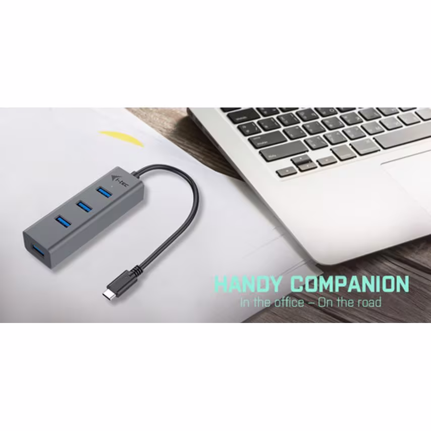 I I-Tec Usb-C Metal 4-Port Hub 3G60122- you get 12