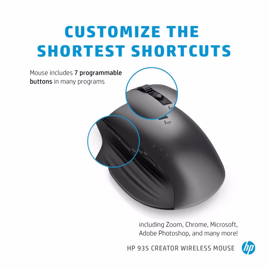 Hewlett Packard Hp Creator 935 Black Wrls Mouse