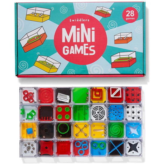28 Pcs Mini Puzzle Games, Cube Brain Teasers, Perfect for Party Bag Favours & Stocking Fillers.