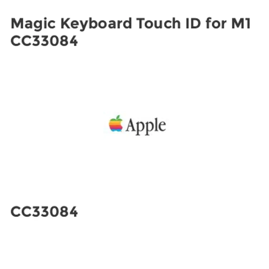 Apple Magic Keyboard Touch ID for M1 CC33084