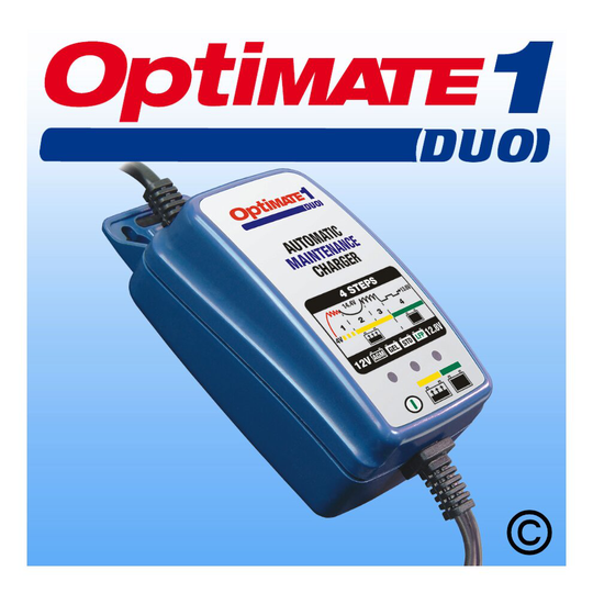 Optimate1 DUO 12v STD AGM GEL Lithium Battery Charger Motorcycle Bike