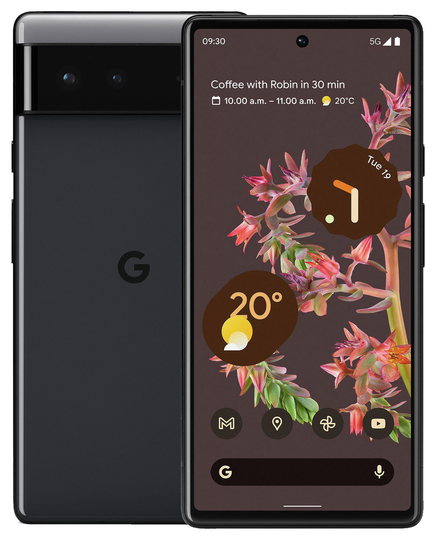 SIM Free Google Pixel 6 5G 128GB Mobile Phone - Stormy Black