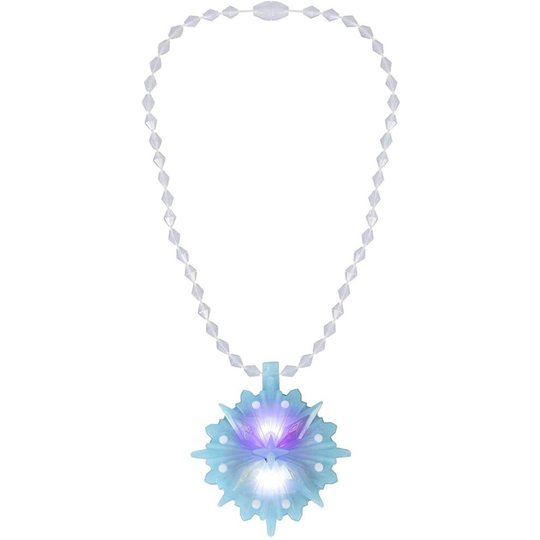 Disney Frozen 2 Elsa Snowflake Spirit Necklace With Music & Lights - Dress Up 3+