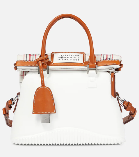 5AC Mini leather-trimmed rubber tote