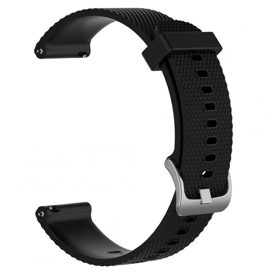 2PC For Ticwatch c2 Smart Watch Replacement Solid Color Silicone Strap Wristband black