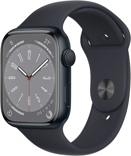 Apple Watch Series 8 GPS 45mm Alu Case/Midnight Sport Band