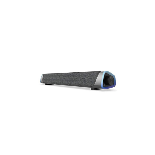 Soulion R30 Computer Speakers, USB Powered Small PC Speakers, Colorful RGB Lights with Switch Button, Surround Sound Portable Computer Sound Bar