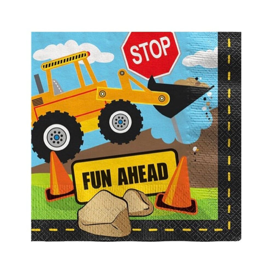 Under Construction Party Napkins