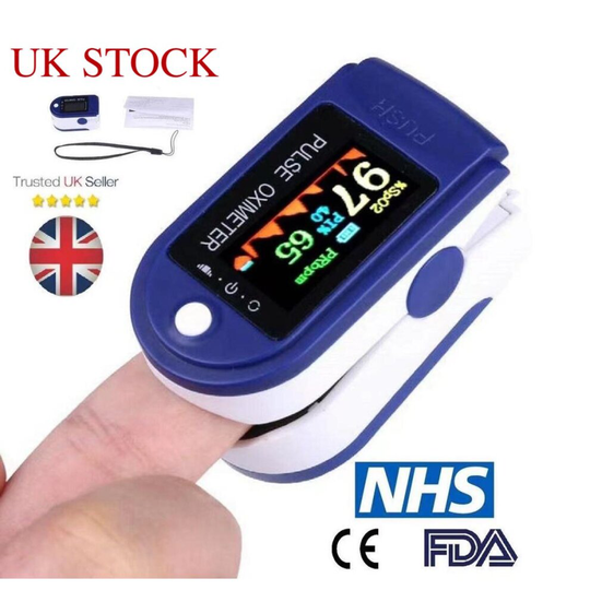 Pulse Oximeter Oxygen Saturation Adult Child Heart Rate Sport Monitor